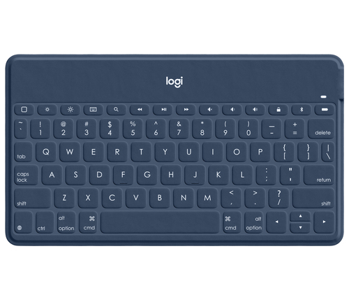 Logitech Keys-To-Go Blau Bluetooth Deutsch (Blau)