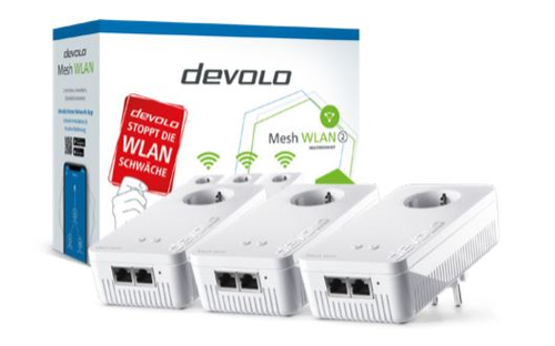 Devolo Mesh WLAN 2 Multiroom Kit 2400 Mbit/s Eingebauter Ethernet-Anschluss Weiß 3 Stück(e)