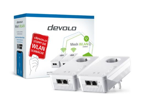 Devolo Mesh WLAN 2 Starter Kit 2400 Mbit/s Eingebauter Ethernet-Anschluss Weiß 2 Stück(e)