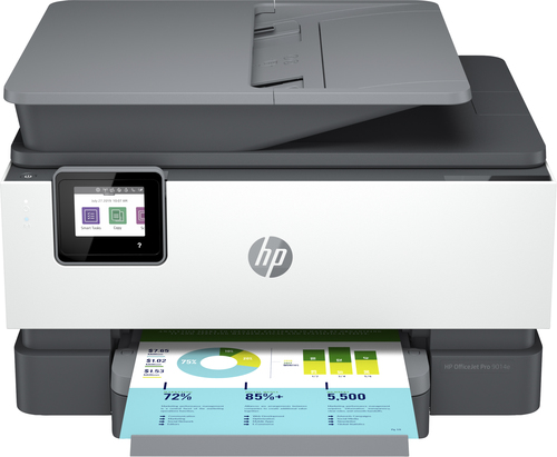 HP OfficeJet Pro HP 9014e All-in-One-Drucker, Farbe, Drucker für Kleine Büros, Drucken, Kopieren, Scannen, Faxen, HP+; Mit HP Instant Ink kompatibel; Dokumentenzuführung; Beidseitiger Druck (Schwarz, Weiß)