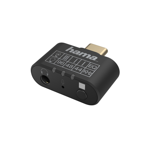 Hama 00200302 Kabeladapter USB Type-C 3,5 mm Schwarz
