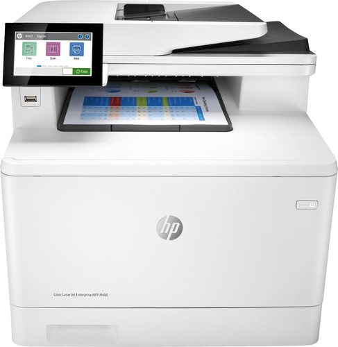 HP Color LaserJet Enterprise MFP M480f, Drucken, Kopieren, Scannen, Faxen, Kompakte Gr&ouml;&szlig;e; Hohe Sicherheit; Beidseitiger Druck; ADF f&uuml;r 50 Blatt; Energieeffizient