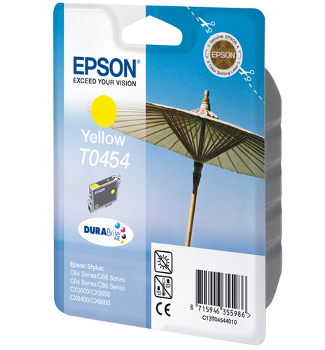 Epson Singlepack Yellow T0454, DURABrite Ink