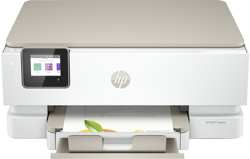 HP ENVY HP Inspire 7224e All-in-One-Drucker, Farbe, Drucker für Zu Hause, Drucken, Kopieren, Scannen, Wireless; HP+; Mit HP Instant Ink kompatibel; Scannen an PDF (Beige)
