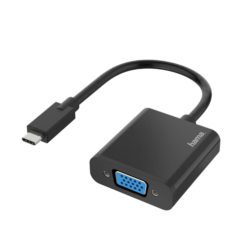 Hama 00200317 Videokabel-Adapter USB Typ-C VGA (D-Sub) Schwarz