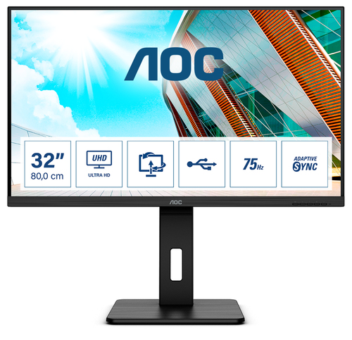 AOC P2 U32P2 Computerbildschirm 80 cm (31.5 Zoll) 3840 x 2160 Pixel 4K Ultra HD LED Schwarz