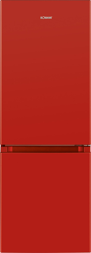 Bomann KG 320.2 Kühl- und Gefrierkombination Freistehend 165 l E Rot