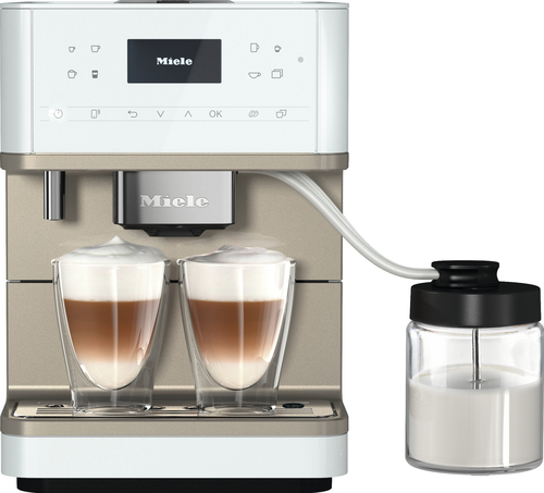 Miele CM 6360 MilkPerfection Vollautomatisch Kombi-Kaffeemaschine 1,8 l (Stahl, Weiß)