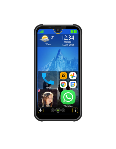 Beafon MX1 14,5 cm (5.71 Zoll) Dual-SIM Android 10.0 4G USB Typ-C 4 GB 128 GB 4000 mAh Schwarz