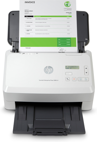 HP Scanjet Enterprise Flow 5000 s5 Scanner mit Vorlageneinzug 600 x 600 DPI A4 Wei&szlig;