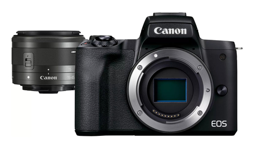 Canon EOS M50 Mark II + M15-45 S EU26 MILC 24,1 MP CMOS 6000 x 4000 Pixel Schwarz (Schwarz)