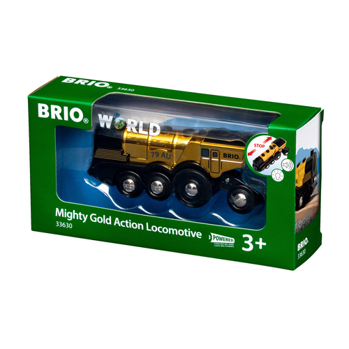 BRIO Goldene Batterielok mit Licht und Sound