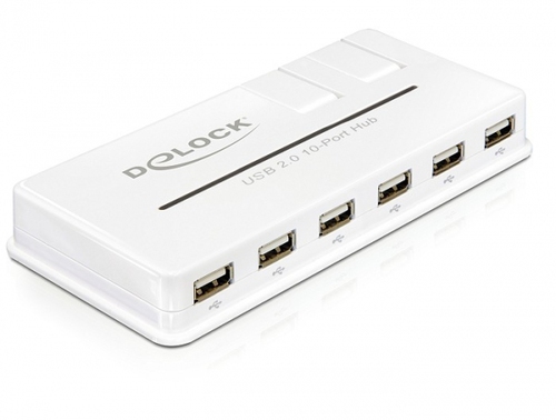 DeLOCK 61857 Schnittstellen-Hub 480 Mbit/s Wei&szlig;