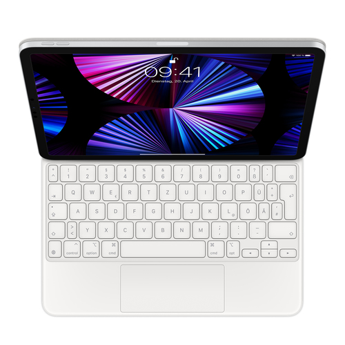 Apple MJQJ3D/A Tastatur für Mobilgeräte Weiß QWERTZ Deutsch (Weiß)