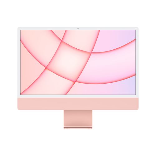 Apple iMac 61 cm (24 Zoll) 4480 x 2520 Pixel Apple M 8 GB 256 GB SSD All-in-One-PC macOS Big Sur Wi-Fi 6 (802.11ax) Pink (Pink)