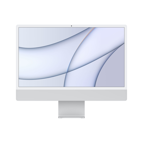 Apple iMac 61 cm (24 Zoll) 4480 x 2520 Pixel Apple M 8 GB 256 GB SSD All-in-One-PC macOS Big Sur Wi-Fi 6 (802.11ax) Silber (Silber)