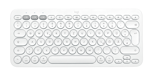 Logitech K380 for Mac Multi-Device Bluetooth Keyboard Tastatur QWERTZ Deutsch Weiß