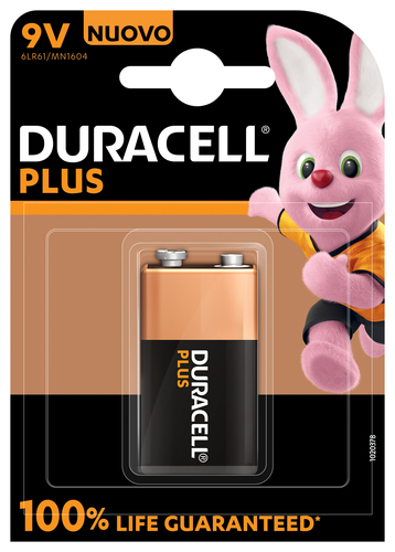 Duracell Plus 100 Einwegbatterie 9V Alkali