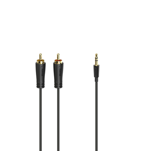 Hama 00205261 Audio-Kabel 3 m 2 x RCA 3.5mm Schwarz