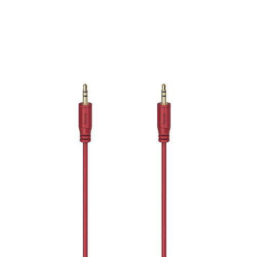 Hama Flexi-Slim Audio-Kabel 0,75 m 3.5mm Rot