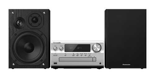 Panasonic SC-PMX802E-S Home-Stereoanlage Home-Audio-Minisystem 120 W Schwarz, Silber (Schwarz, Silber)