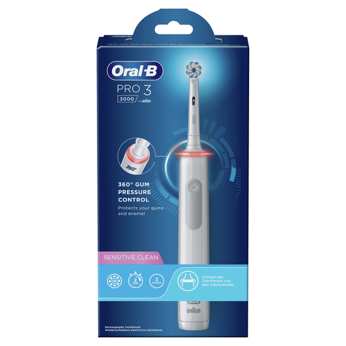 Oral-B 80332158 Elektrische Zahnbürste Erwachsener Grau, Weiß (Grau, Weiß)
