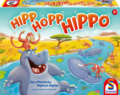 Schmidt Spiele Hipp-Hopp-Hippo Brettspiel Familie
