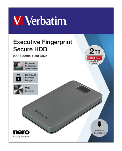 Verbatim 53653 Externe Festplatte 2000 GB Grau