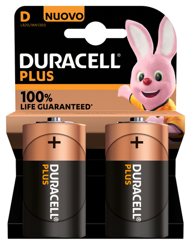 Duracell Plus 100 D Einwegbatterie Alkali