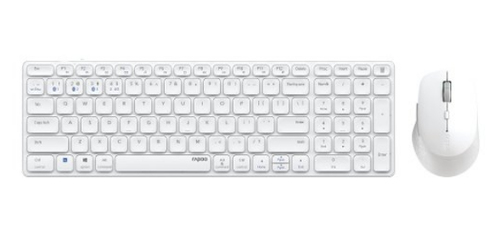 Hama 9700M Tastatur QWERTY Deutsch Weiß