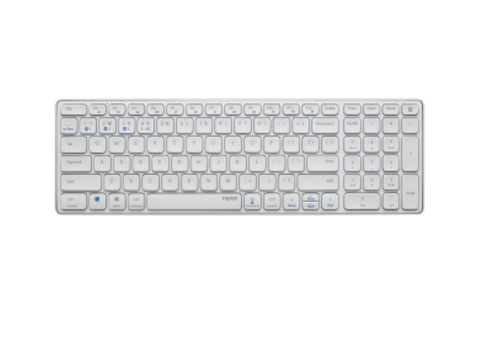 Hama E9700M Tastatur Bluetooth QWERTZ Deutsch Weiß