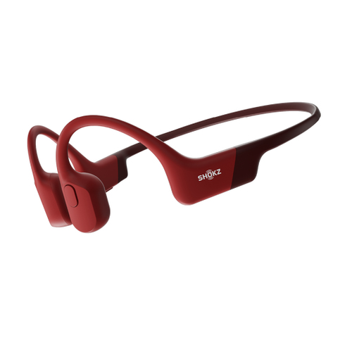 Aftershokz OPENRUN Kopfhörer Kabellos Nackenband Sport Bluetooth Rot