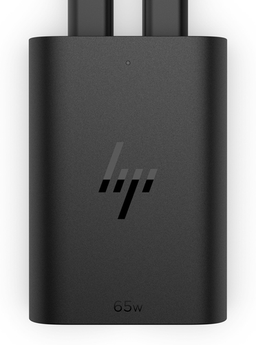 HP 65 W GaN USB-C-Laptop-Ladegerät (Schwarz)