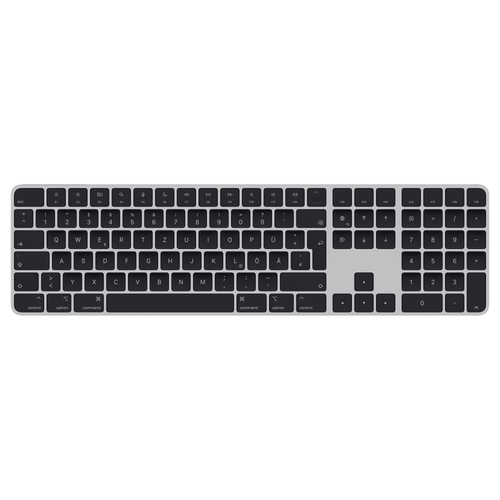 Apple Magic Keyboard Tastatur Bluetooth QWERTZ Deutsch Schwarz, Silber (Schwarz, Silber)