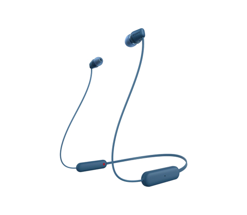 Sony WI-C100 Kopfhörer Kabellos im Ohr Anrufe/Musik Bluetooth Blau (Blau)