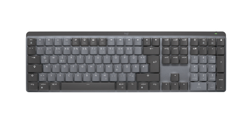 Logitech MX Mechanical Tastatur RF Wireless + Bluetooth QWERTZ Deutsch Graphit, Grau