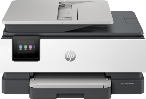 HP OfficeJet Pro HP 8124e All-in-One-Drucker, Farbe, Drucker für Zu Hause, Drucken, Kopieren, Scannen, Automatische Dokumentenzuführung; Touchscreen; Smart Advance Scan; Geräuscharmer Modus; Drucken über VPN mit HP+ (Grau)