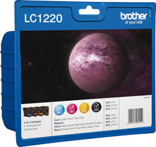 Brother LC-1220VALBP Druckerpatrone 4 St&uuml;ck(e) Original Schwarz, Cyan, Magenta, Gelb