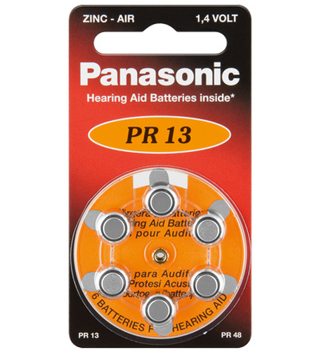 Panasonic V13 6-BL (PR48/PR13H) Einwegbatterie Zink-Luft