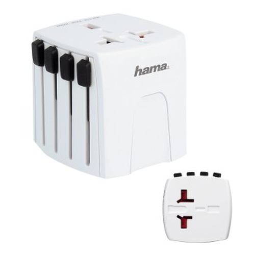 Hama MUV Micro Netzstecker-Adapter Universal Weiß