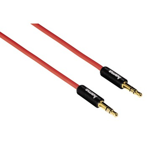 Hama 1m 3.5mm/3.5mm Audio-Kabel Rot