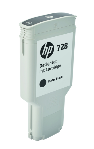 HP 728 300-ml Matte Black DesignJet Ink Cartridge