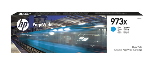 HP 973X Cyan Original PageWide Tintenpatrone mit hoher Reichweite