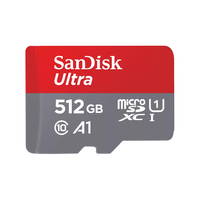 SanDisk Ultra 512 GB MicroSDXC UHS-I Klasse 10 (Grau, Rot)