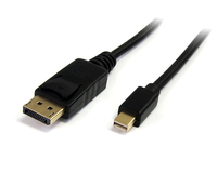 StarTech.com Mini DisplayPort® auf DisplayPort® Adapterkabel 2m (Stecker/Stecker) - DP Kabel (Schwarz)