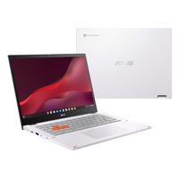 ASUS Chromebook Vibe CX34 Flip CX3401FBA-N90022 35,6 cm (14") Touchscreen WUXGA Intel® Core™ i5 i5-1235U 8 GB LPDDR4x-SDRAM 256 GB SSD Wi-Fi 6E (802.11ax) ChromeOS Weiß