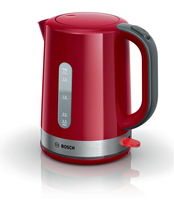 Bosch TWK6A514 Wasserkocher 1,7 l 2200 W Grau, Rot (Grau, Rot)