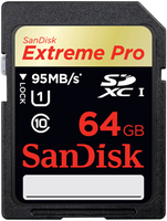 Sandisk 64GB Extreme Pro SDXC (Schwarz)