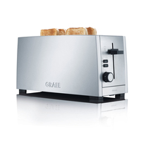 Graef TO 100 Toaster 4 Scheibe(n) 1380 W Silber (Silber)