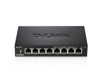 D-Link DES-108 Netzwerk Switch (Schwarz)